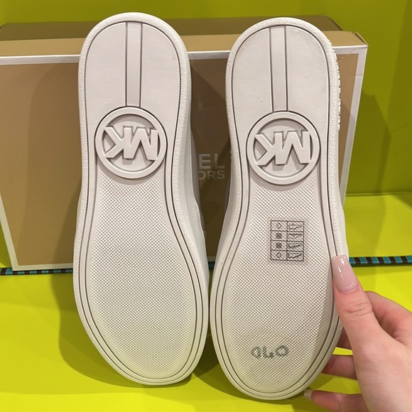 Michael Kors. Michelle Slip on, Patent Pu. Color: Cement. Size 7/37 - Picture 2 of 2